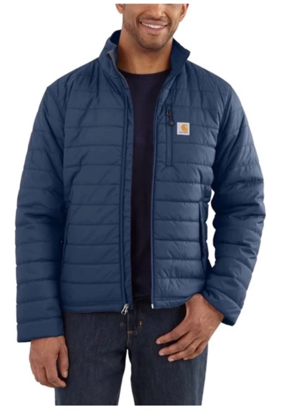 Carhartt Gilliam Rain Defender Relaxed Lightweight Insulated Jacket Blue Large